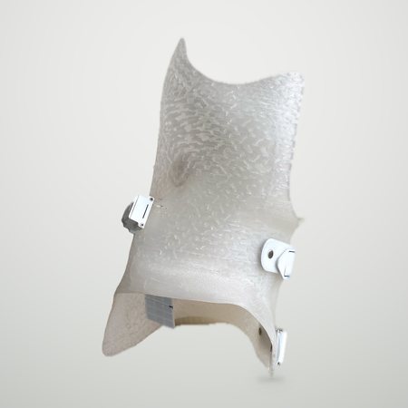 Corsetto stampato in 3D, con le chiusure
