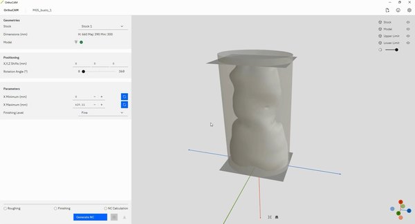 OrthoCAM: Carichi il file del paziente